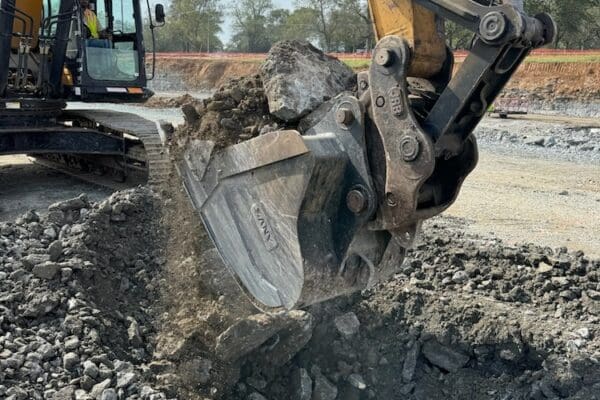 crane on working mode